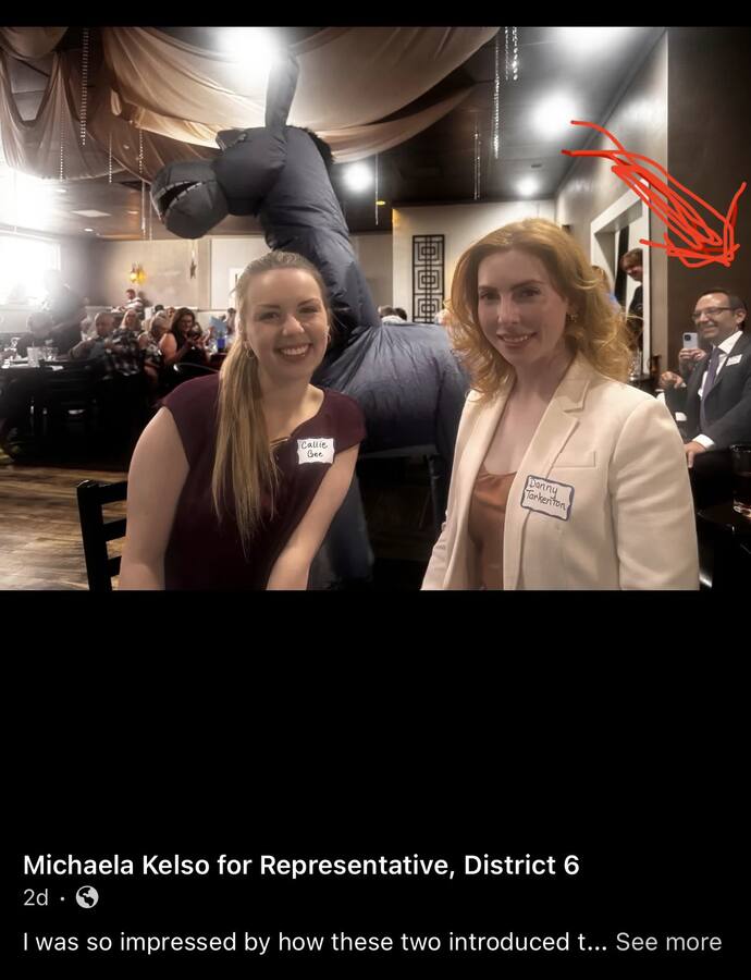 Callie Gee and Danny Tarkenton at the same event